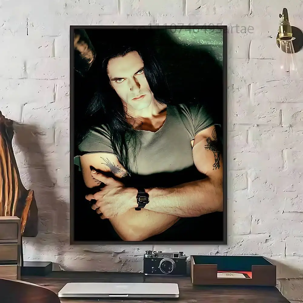 P-Peter Steele T-Type O Classic Wall Art Canvas Print Poster Suitable for Home Living Room Decoration Painting