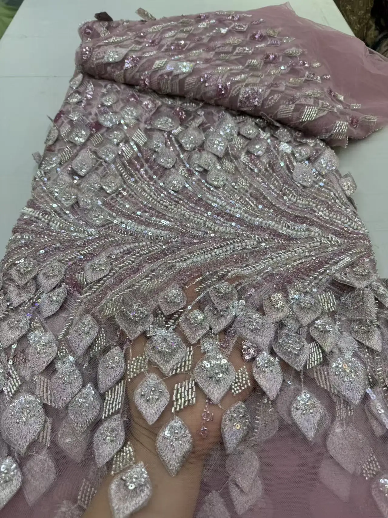 

Новое поступление, африканская кружевная ткань 2025, водорастворимая блестки, высокое качество, нигерийский гипюровый шнур, кружевная ткань для женщин, Praty Dress