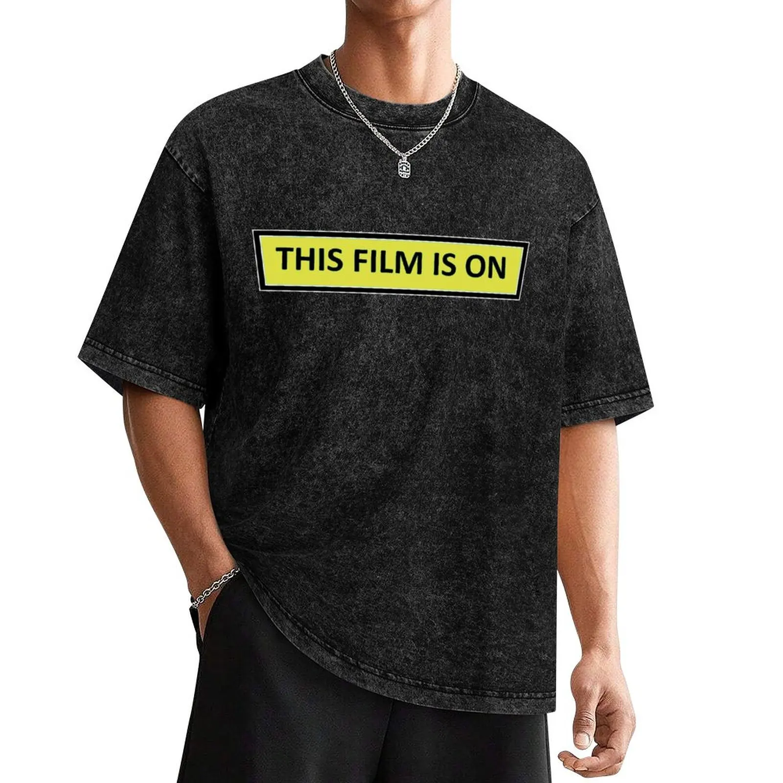 This Film Is On T-Shirt luxury clothing labubu summer shirt sweat oversized t shirt men