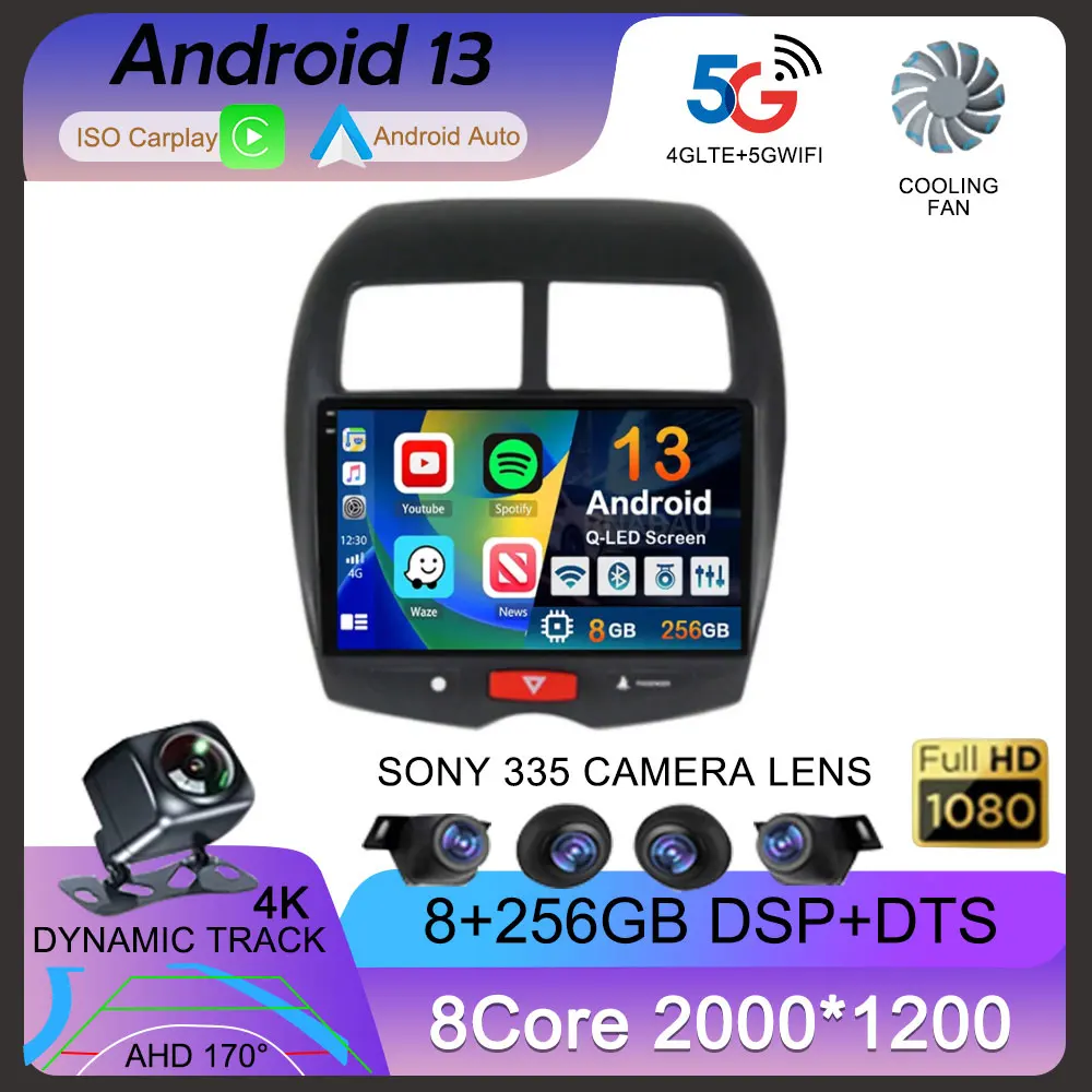 

Android 13 Carplay For Mitsubishi ASX 1 2010 2011 2012 2013 2014 2015 2016 GPS Car Radio Multimedia Video Player 2din DVD Stereo