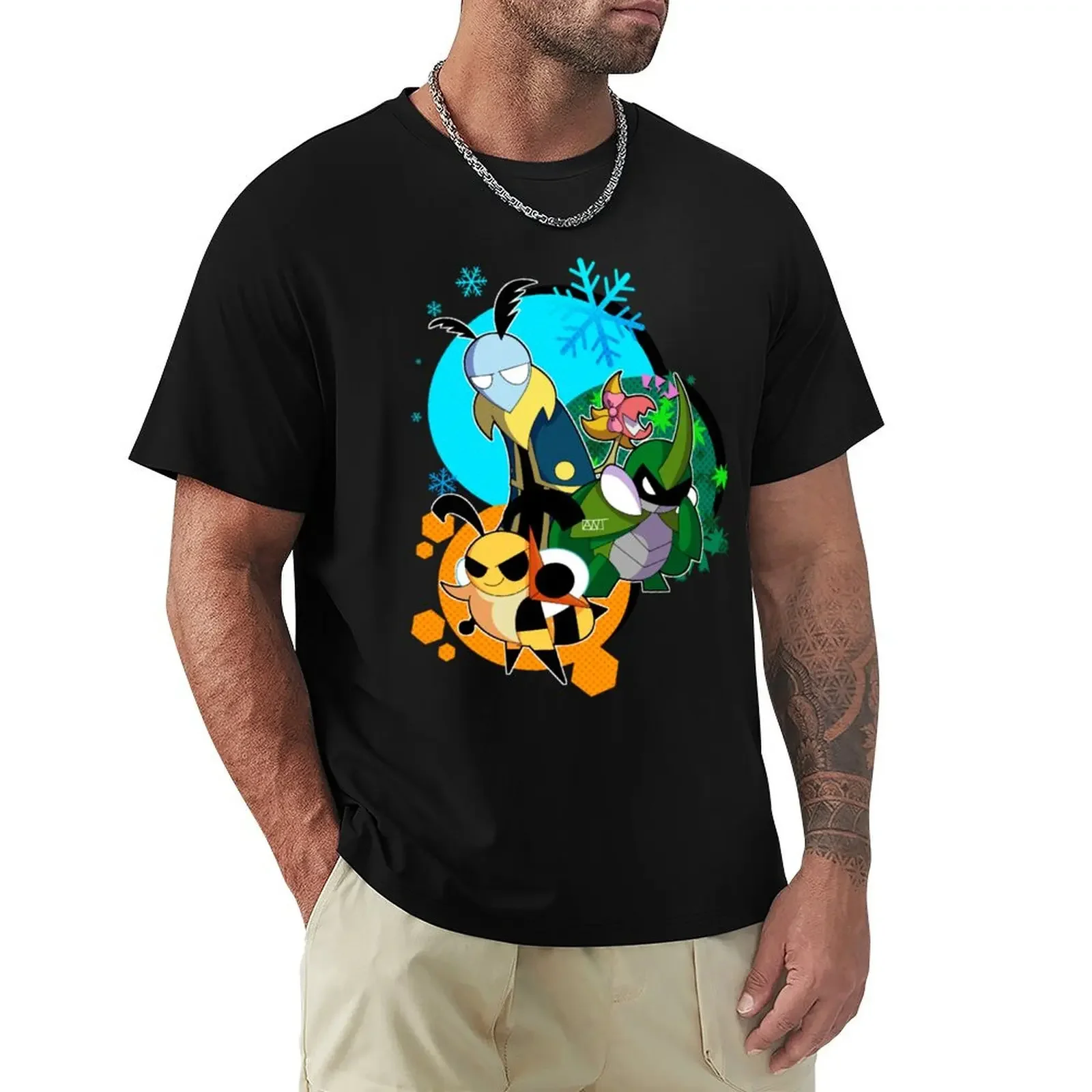 bugs on a fable T-shirt shirts graphic tees oversizeds heavyweights sweat shirts, men