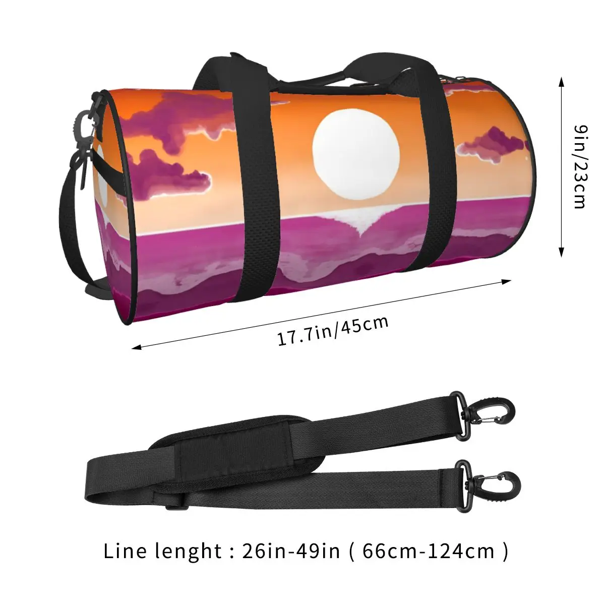 Lesbian Pride Sport Bags Gym Accessories Gym Bag Portable Men Women Custom Handbag Travel Retro Fitness Bag
