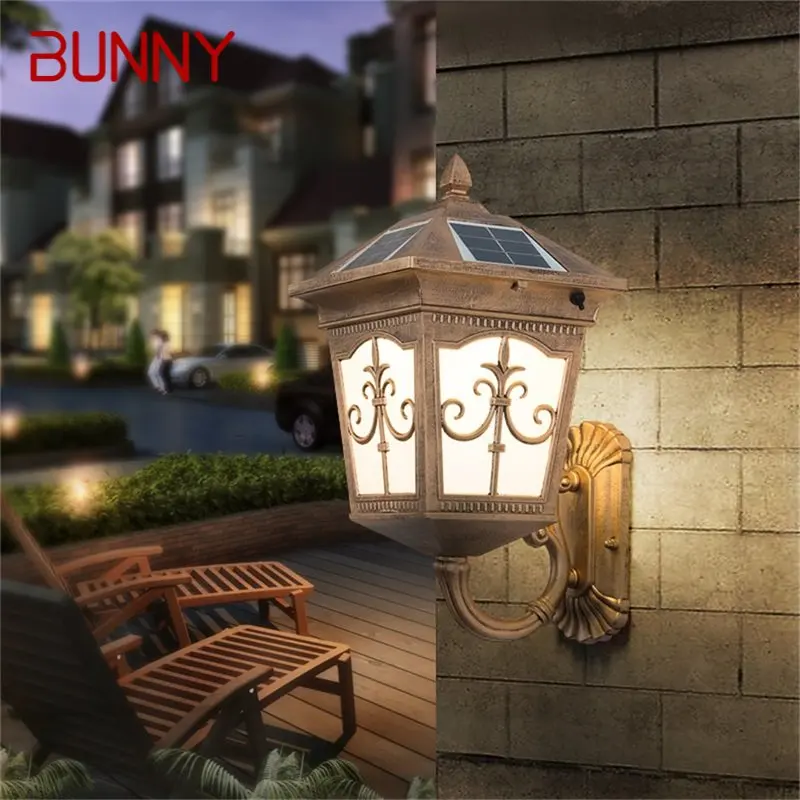 

BUNNY Outdoor Wall Led Light Solar Patio Modern Sconce LED Waterproof Lighting For Porch Balcony Courtyard Villa