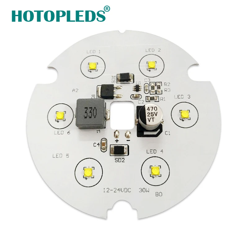 Module de carte de pilote LED Sunshine modifié pour voiture, source de lumière LED pour moto, DC 12V, 24V