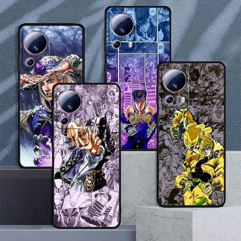 JOJO Stardust Crusaders Cover For Xiaomi Mi 14 13 12X 12 11 11T 11i 10T 10 Pro Lite Ultra 5G Black Phone Case