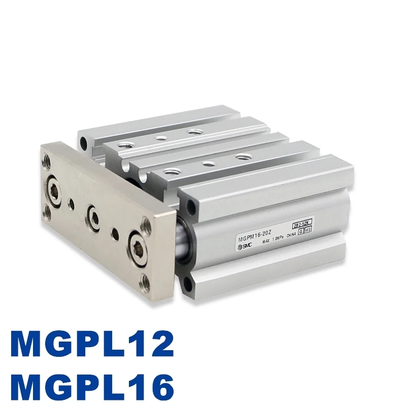 

MGPL MGPL12 MGPL16 Новый Оригинальный Пневматический Компактный Цилиндр-Направляющая с Шариковой Втулкой, Ход 10-150 мм, Тонкий Трехосный Пневматический Цилиндр для Штоков