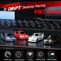 New Kf20 1/64 Rc Drift Car Four-Wheel Remote Control Car Racing Car Full Proportions Desktop Competition Toys Boys Perfect Gifts