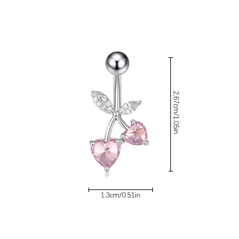 Fashion Butterfly Heart Pendant Stainless Steel Belly Button Piercing Ring For Women Girls Sexy Body Jewelry Accessories Gifts image 6