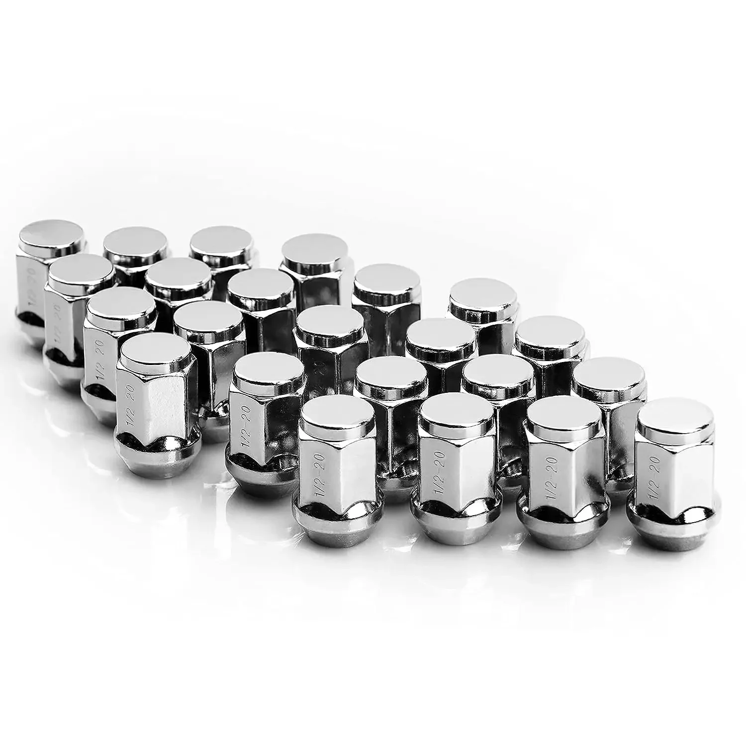 1/2-20 Lug Nuts for jeep wrangler1987-2018 Wrangler JK, 2002-2012 Liberty, 1993-2010 Grand Cherokee, 1996-2014 Ford Mustang nut