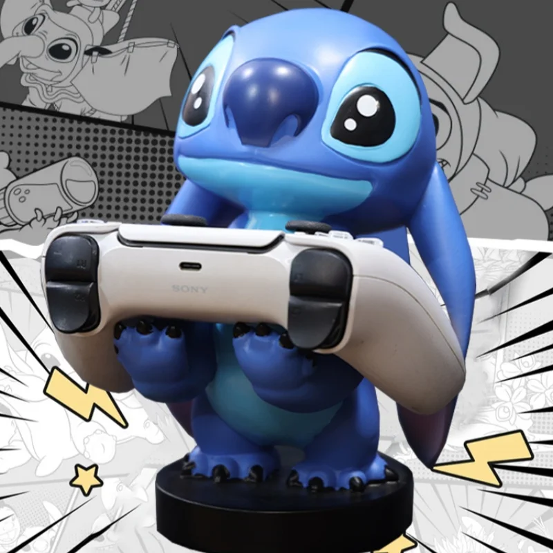 

Stitch-Themed Multi-Platform Controller Stand – Universal Holder for PS5/PS4/Switch/XBOX/Phones with Display Base & Storage