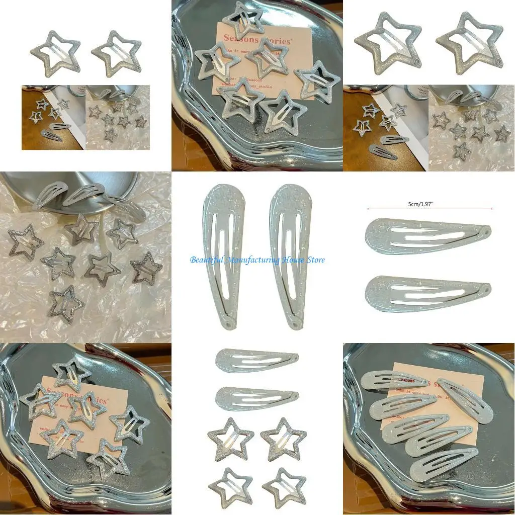 

E56A 2-Pack Mini Hair Clip Sweet Hair Clip Decorative Headwear