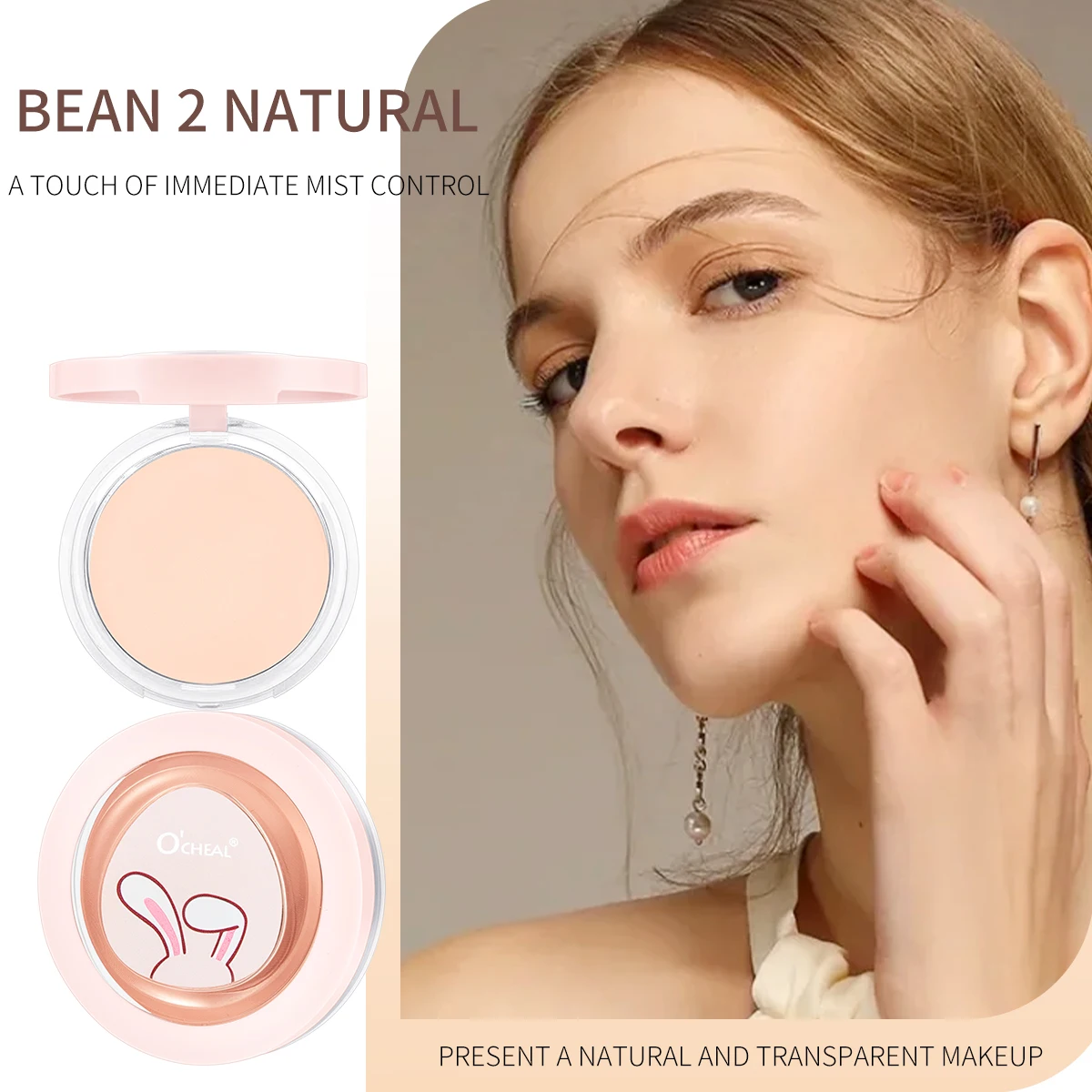 O`cheal Soft Focus Hydrate Setting Powder Pressed Powder met matte afwerking Vervaging voor fijne lijntjes en poriën Set gezichtsmake-up