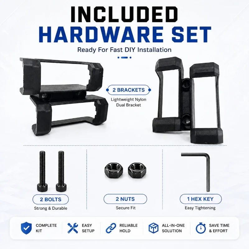 Streamlined Hollow Structure Nylon Dual Fix Connector Bracket Light Model Handcraft Supply Kits
