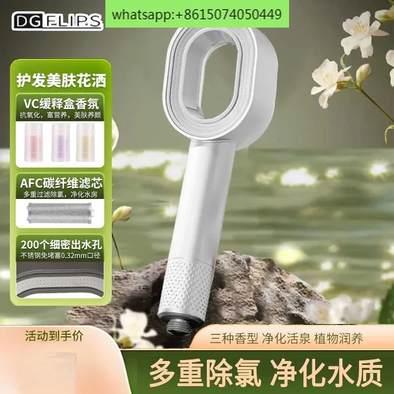 

DGFLIPS leafless student travel filter skin beauty handheld rain shower head dechlorination household bathroom nozzle