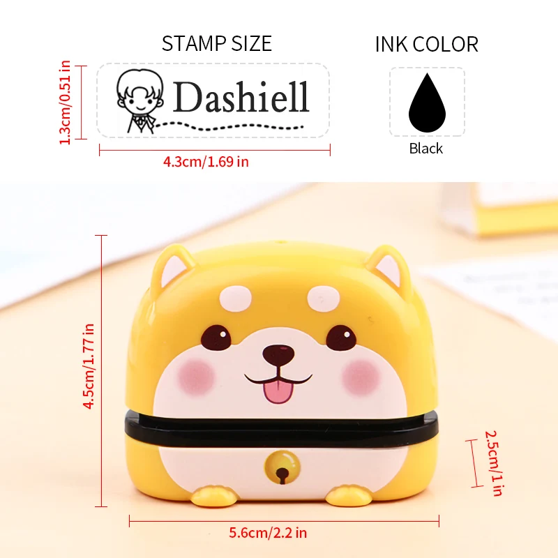 Personalized Name Stamp for Kids - Waterproof School Label 2