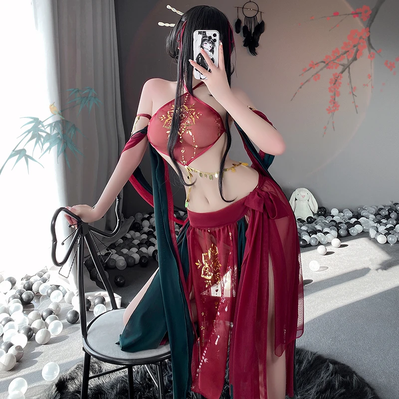 

Classical Hanfu Women Dress Chinese Traditional Outfit Ancient Costume Fairy Princess Cosplay Sexy Lingerie Gauze Retro Clothing