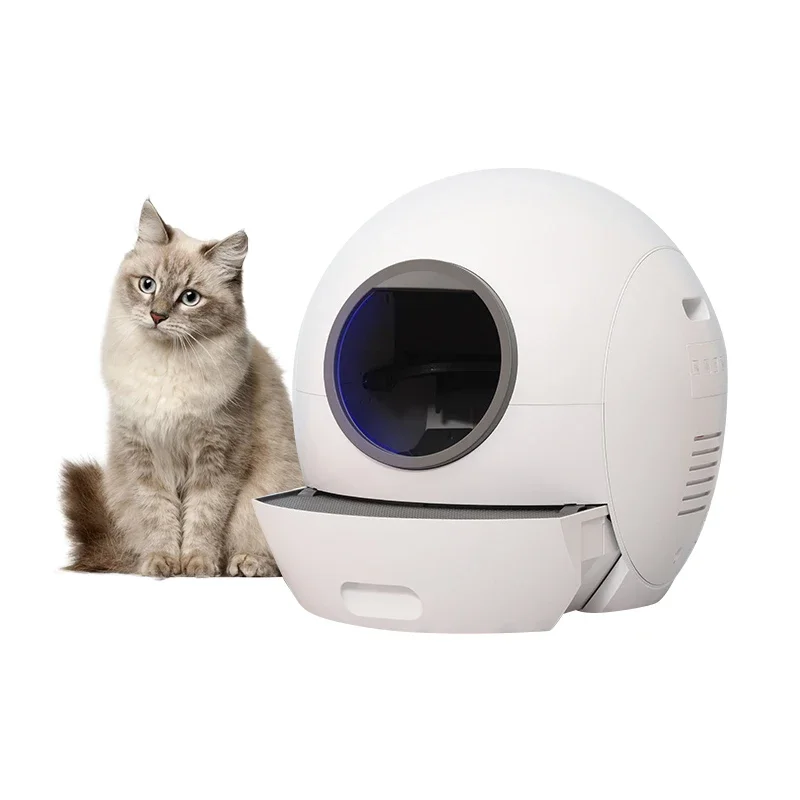 Automatic Self Cleaning Cat Litter Box Cat Sandbox Closed Tray Toilet Rotary Training Detachable Bedpan Smart Cat Litter Box