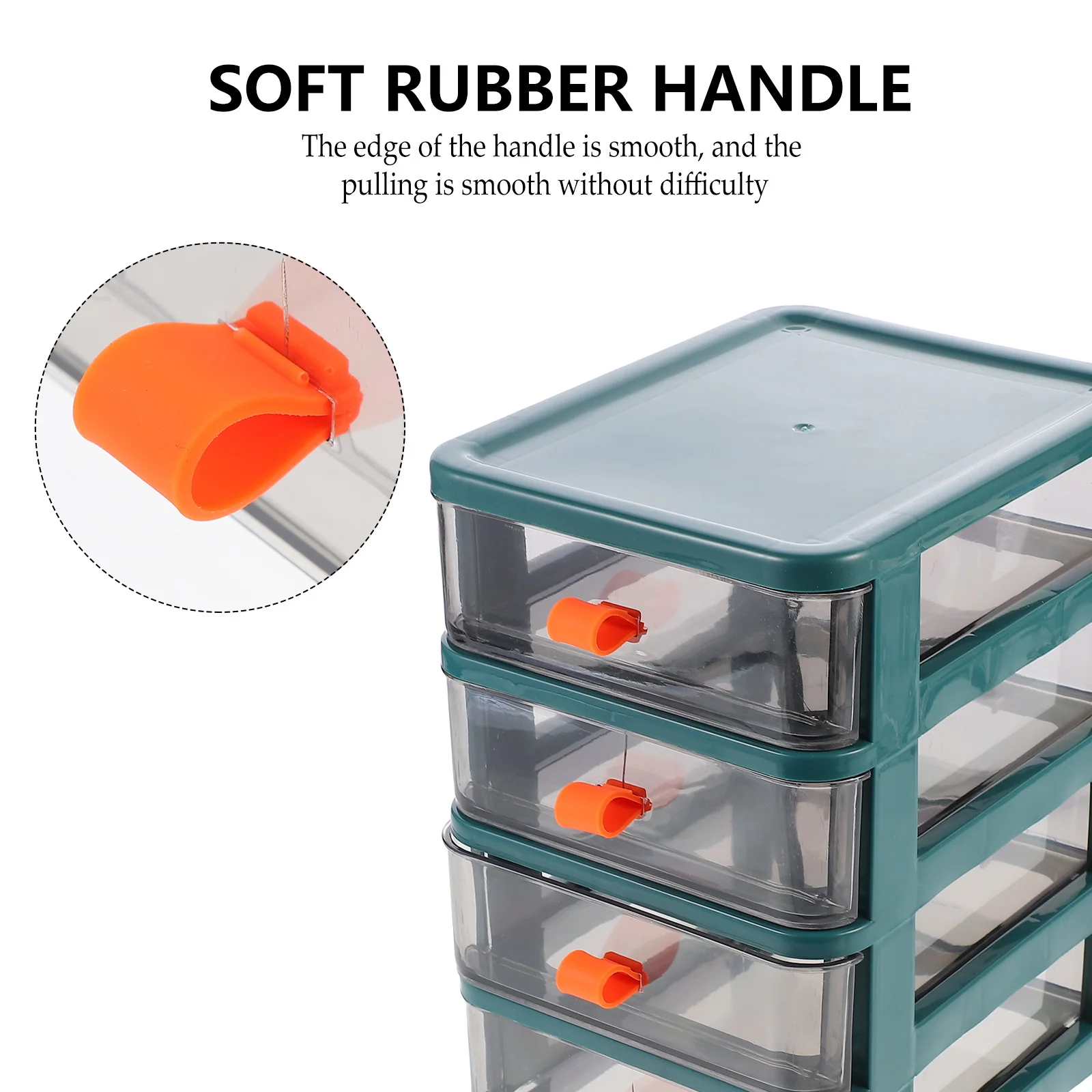 

1Pcs Desktop Storage Box Multi- Organizer Transparent Jewelry Holder for Office Study Room Desktop Storage Box