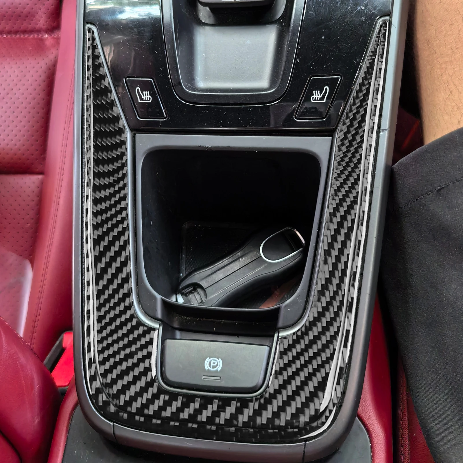 For Porsche 911 992 2019-2023 Modified Black Carbon Fiber Car Full Set of Interior Accessories Decorative Stickers view 5