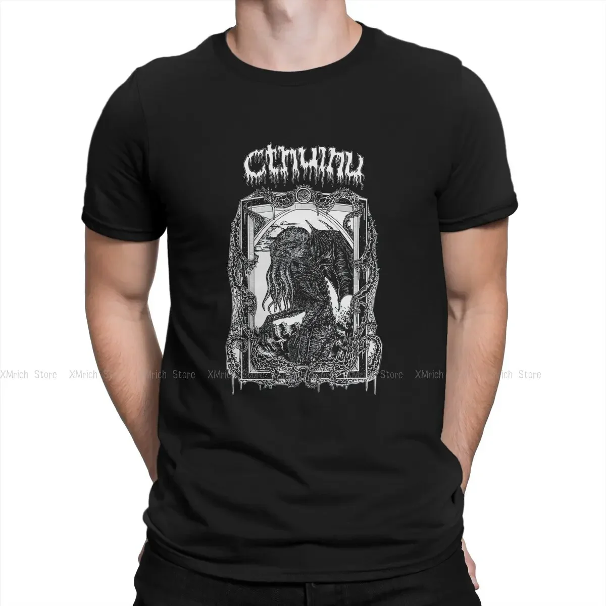 Cthulhu Has Risen Man's TShirt  Crewneck Tops 100% Cotton T Shirt Humor High Quality Birthday Gifts