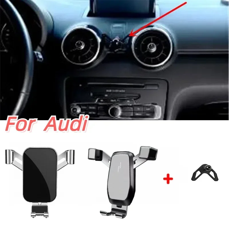 

1Lot ABS Plastic Car Phone Holder Fixed Bracket Stand Mobile Gravity Linkage For 2010-2018 Audi A1 8X1 8XK Special