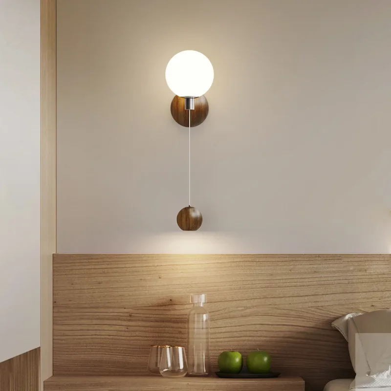 light luxury high-end wall lamp antique living room background wall lamp full spectrum eye protection bedroom bedside lamp