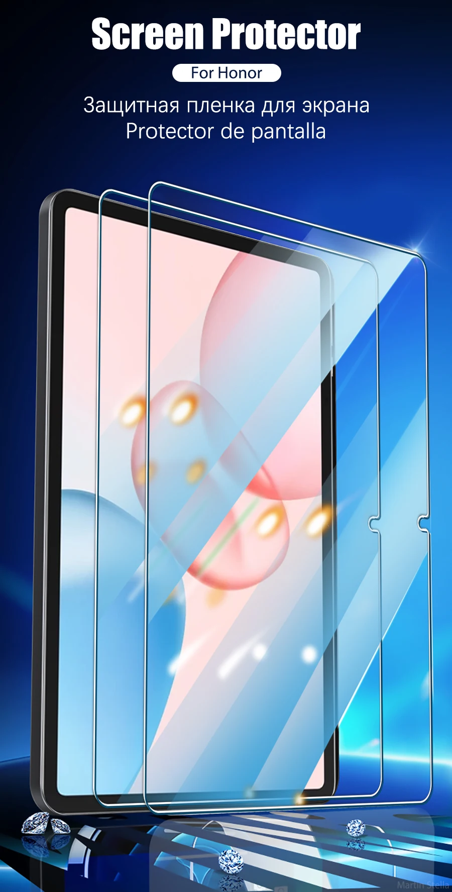 2PCS gehärtetes Glas Displayschutzfolie für Honor Pad 10 9X9 X9a Tablet Zubehör Film – Detail 2