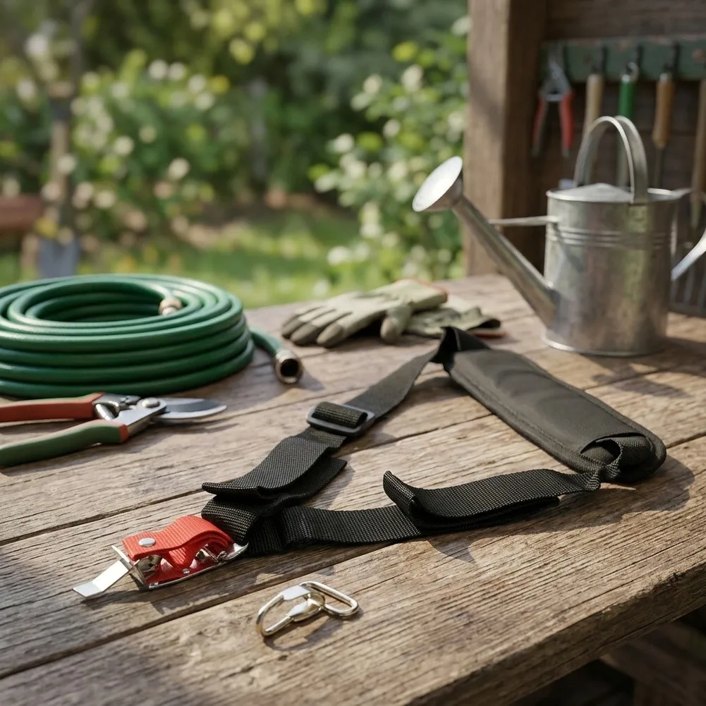 Adjustable Support Harness for Brush Cutter and For Lawn For Mower Designed to Minimize Operator Fatigue Outdoors