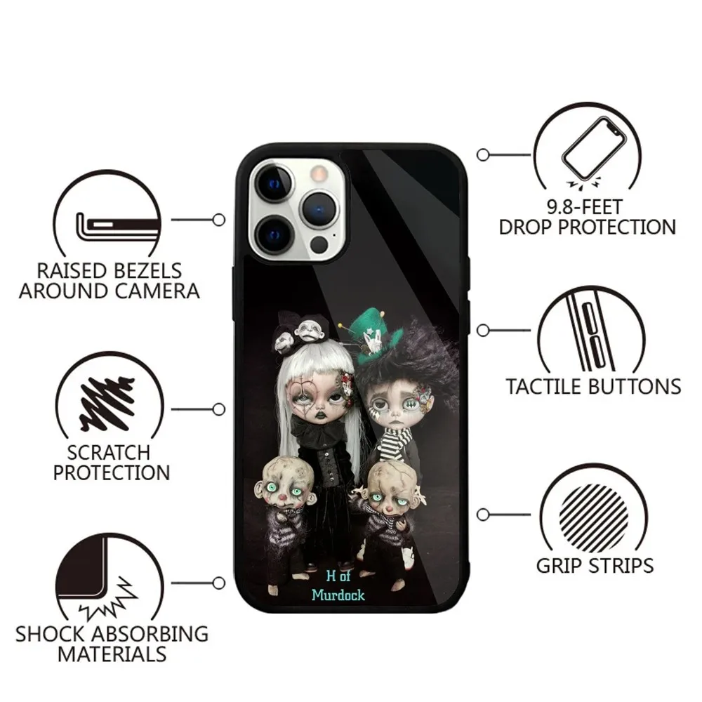 Krajews Creepy Dolls coque  Phone Case Strong Magnetic For IPhone 15,14,13,Pro,Max,Plus,11,12,Mini For Magsafe Wireless Charging