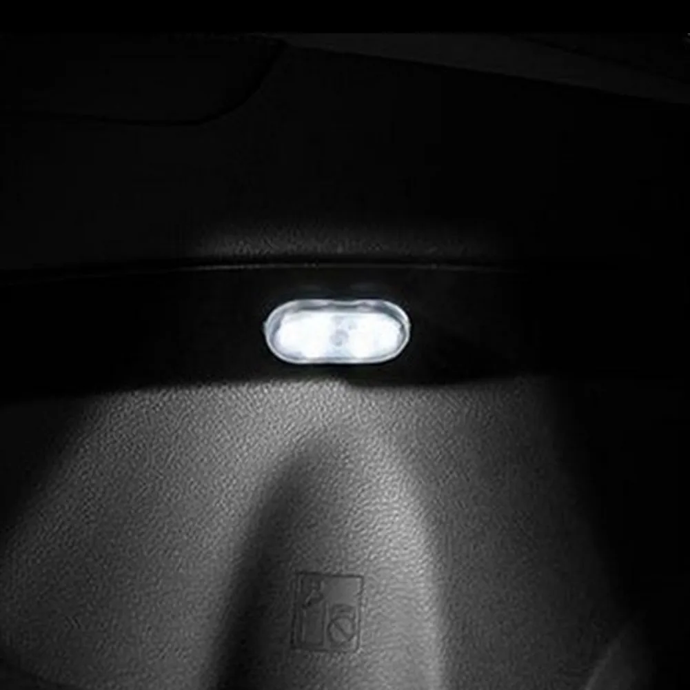 

Car Lighting Roof White LED Reading Lamp Touch Highlight Mini Night Lights Wireless Car Modification Decorative Lights