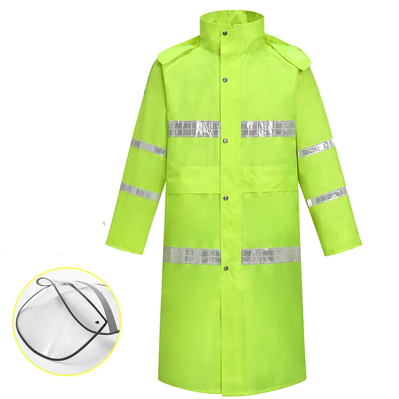 High Visibility Waterproof windproof Raincoat Safety Reflective Rain Parka Jacket