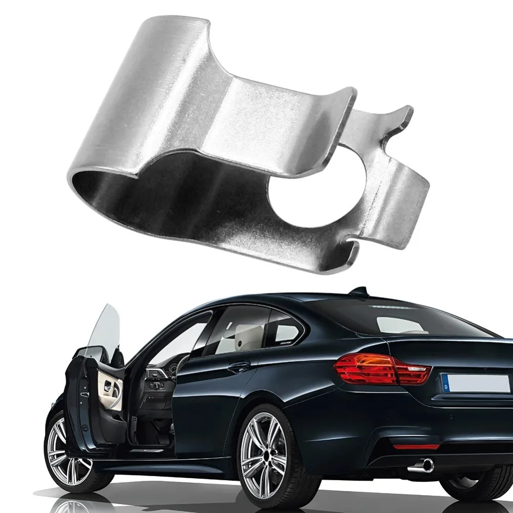 

Metal Engine Clip Fastener Silver Reduce Rattle Wastegate Actuator Rod Rattle Clip for Multiple VW and Audi Models