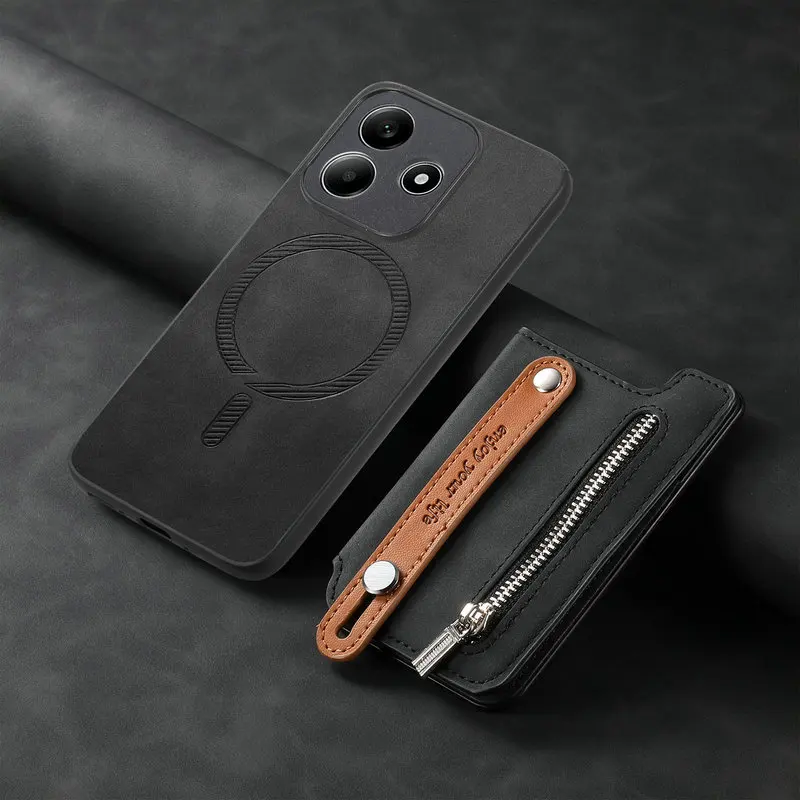 

Для Xiaomi Redmi Note 14 Pro Plus 4G 5G 2025 2IN1 Съемный кожаный чехол-держатель для карт с магнитом Funda Mi Redmi Note 14 Funda