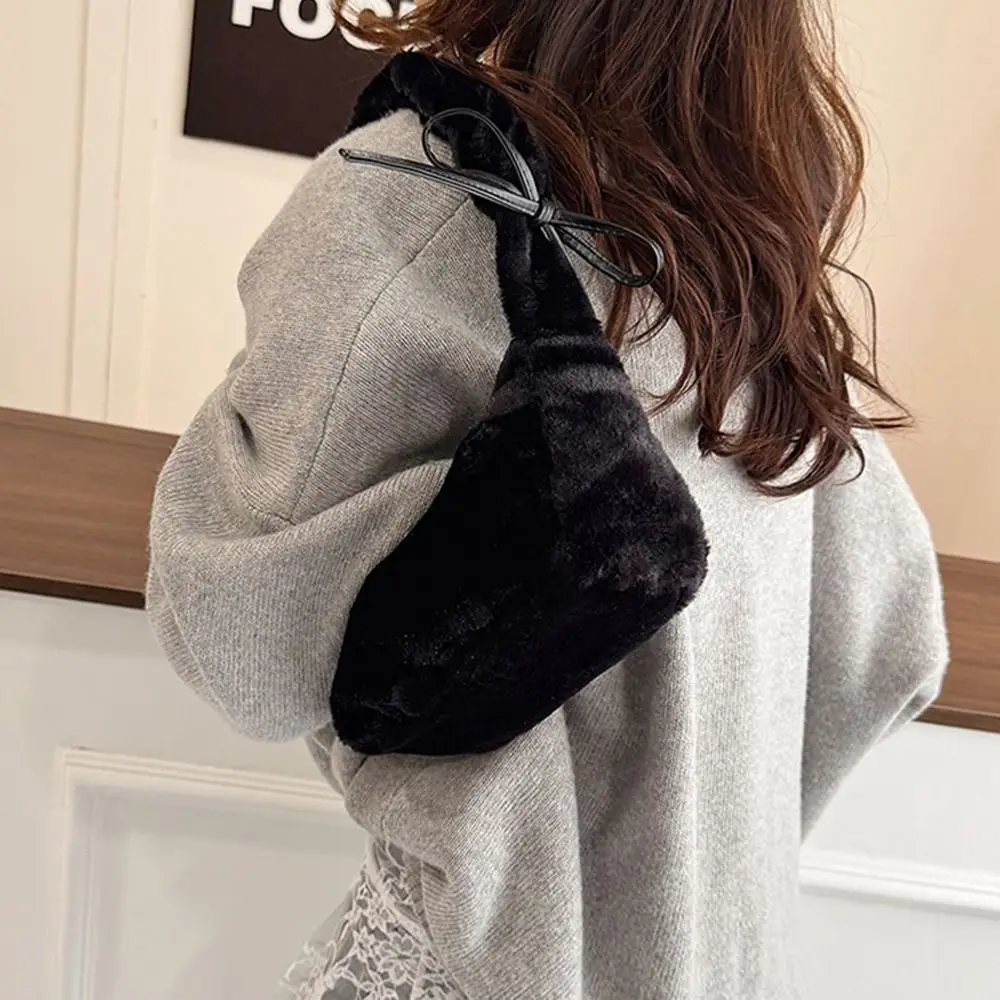 

Fashion Solid Color Shoulder Bags Pleated Strap Soft Underarm Bags Phone Bag