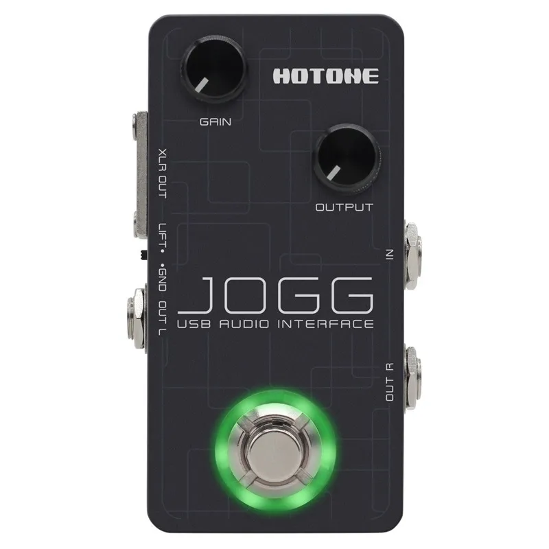 Hotone guitar bass usb recording sound card Jogg mobile PC performance DI box gift Vstomp soft effect