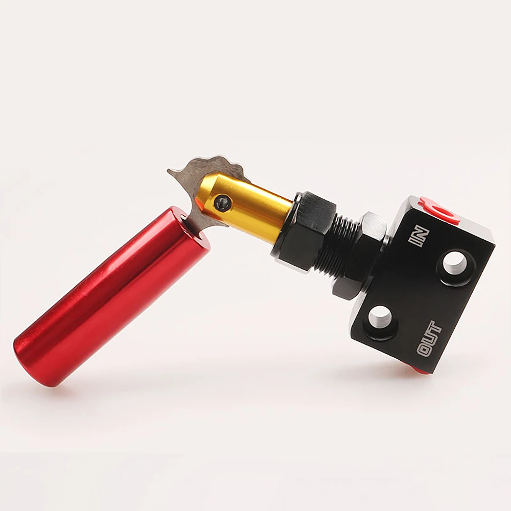 A73X-Car Adjustable Prop Lever Proportion Valve Pressure Regulator Red With Black Brake Bias Adjuster Interior Accessories