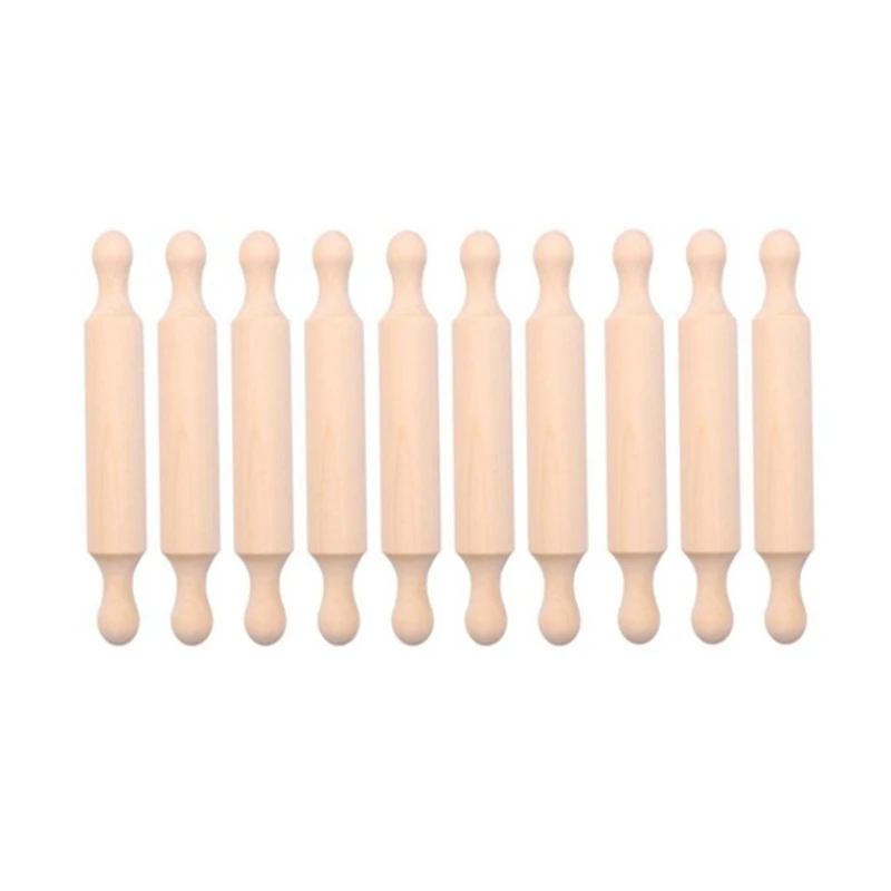 7In Wooden Mini Rolling Pin Long Kitchen Baking Small Dough Rolling Pin For Children Fondant Pastry Pizza Crafting