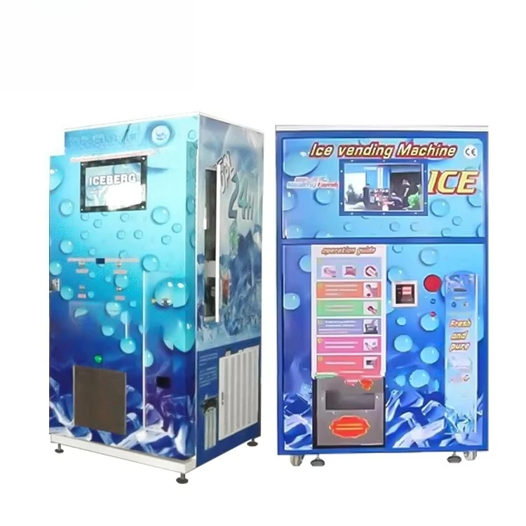 Hot Sale Customized Self Service Ice Vending Machine 450 Kg Per Day Indoor Outdoor Automatic Fresh Water Ice Making Device