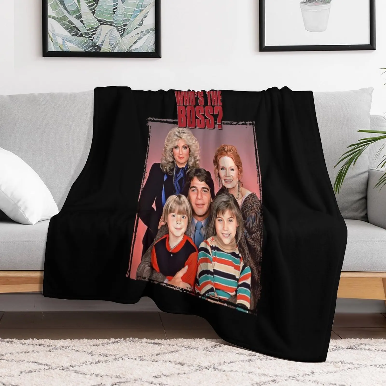 

Music Kids Who'S The Boss Gift Movie Fans Throw Blanket Comforter Thin Blankets