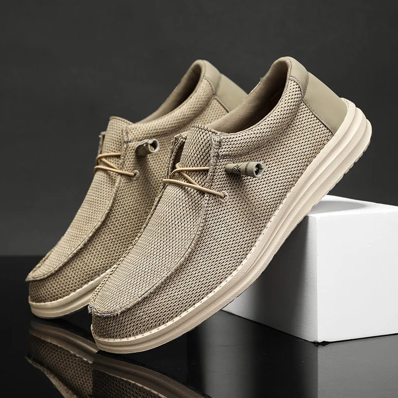 

Extra-large Loafers Men's Casual Sneaker Lightweight and Comfortable Canvas Trendy Shoes Best-selling Low-top Men's Shoes 망사슬립