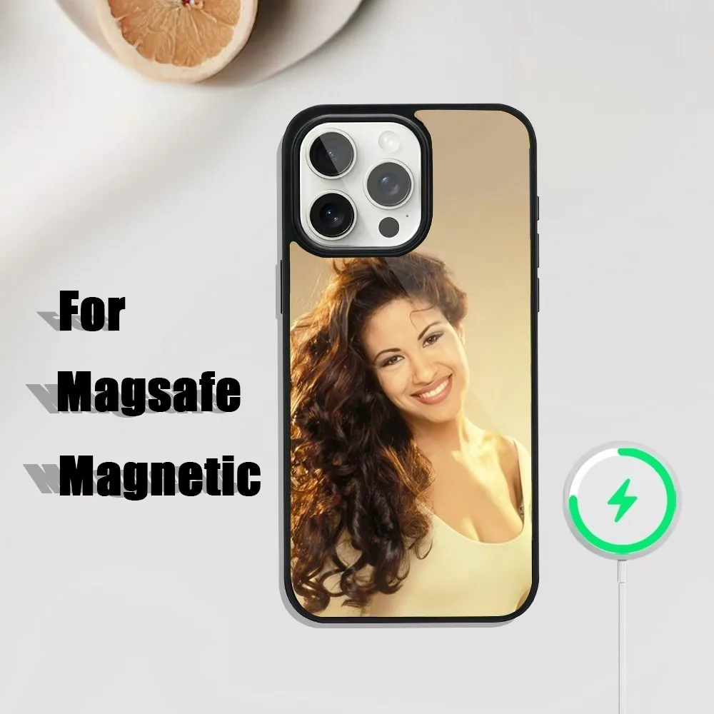 Singer Selena Quintanilla  Phone Case For iPhone 16,15,14,13,12,11,Plus,Pro,Max Mini Magsafe Magnetic Wireless Charging