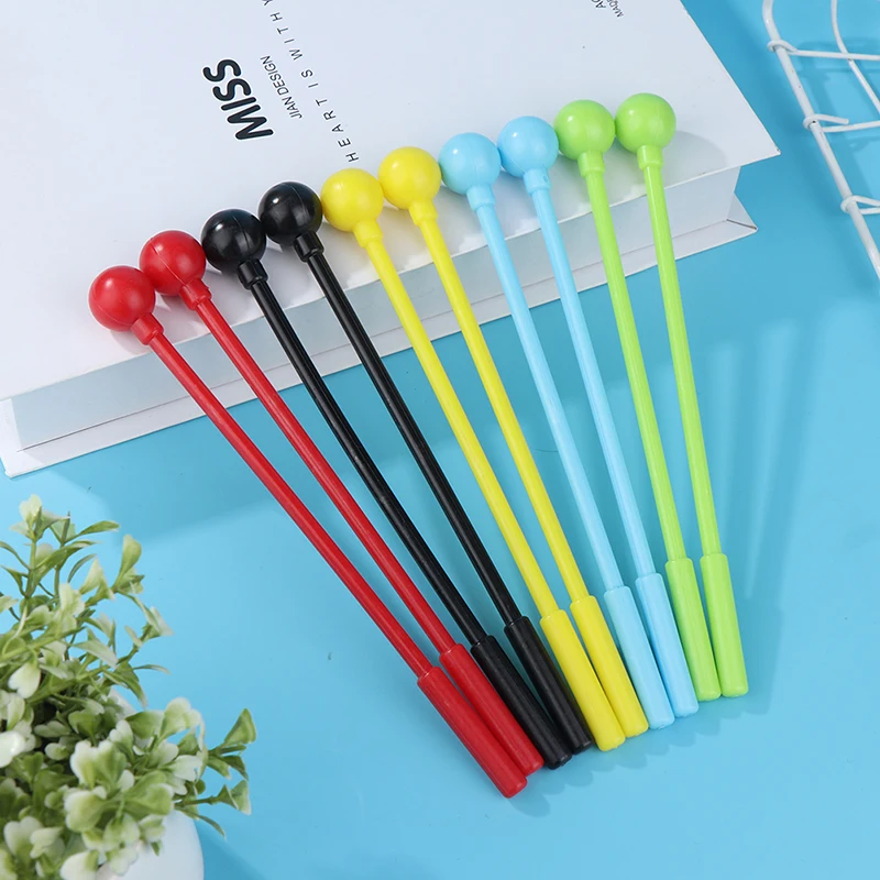 2pcs/set 20cm Percussion Drum Sticksmallets Drumsticks Adults Stick Mallet Rhythm Rubber Kids Stick Mallet Plastic Instrument