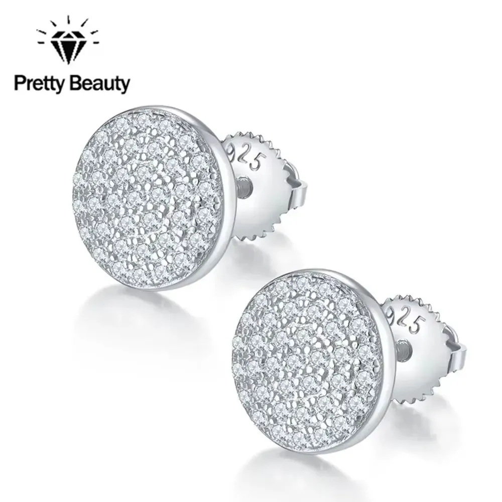 

Изящные серьги-гвоздики Pretty Beauty S925 из стерлингового серебра с муассанитом, позолоченные, с имитацией бриллиантов, изысканные ювелирные украшения, подарок для женщин на вечеринку