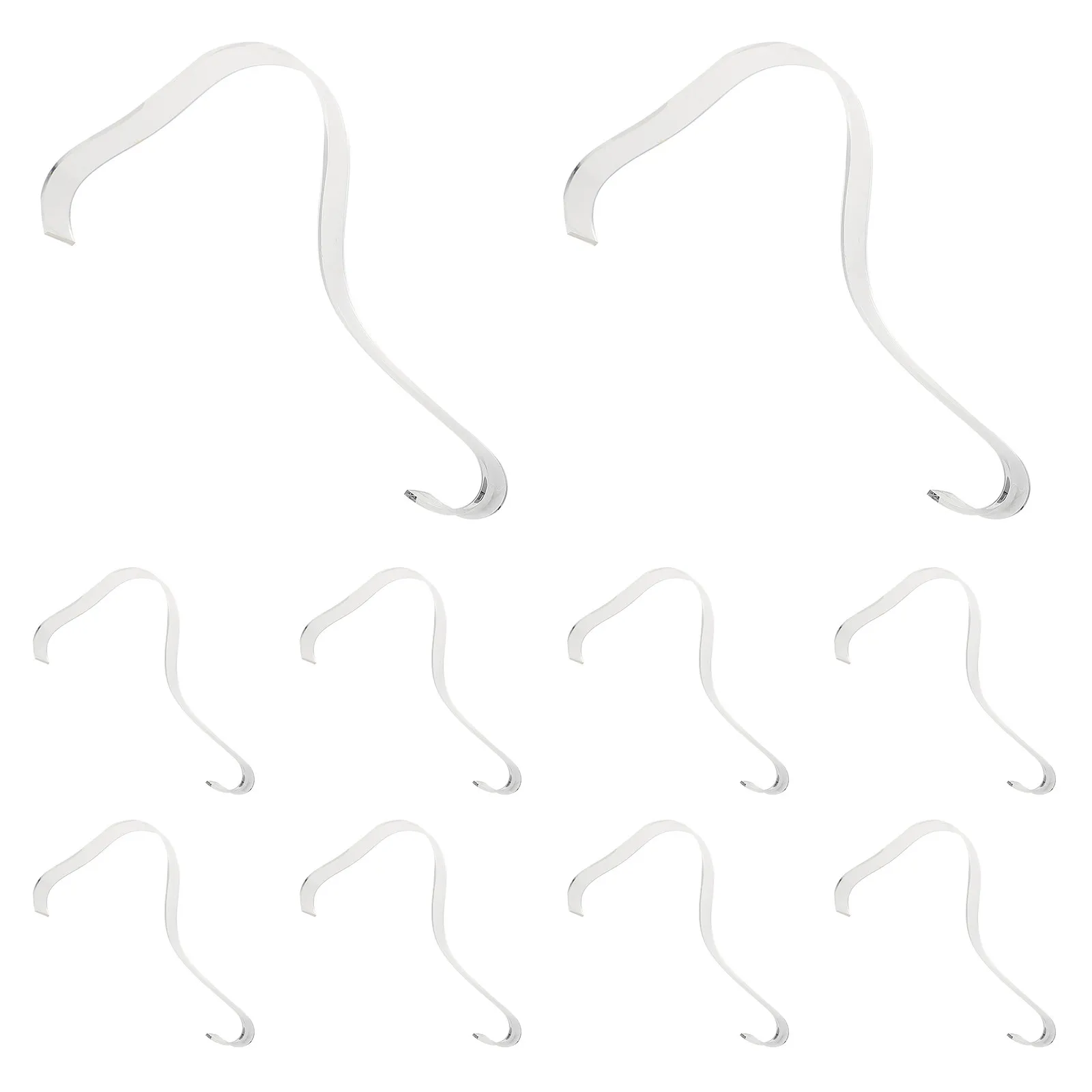 10 Pcs Acrylic Shoe Trees For Women Sandals High Heel Shoes Holder Clear Stretcher Tree Stand Display For Shoes Cabinet Bracket