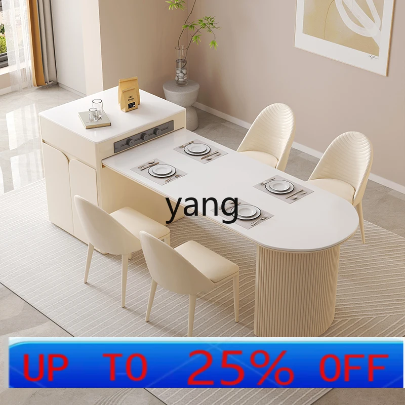 

Lmm island dining table integrated dual-purpose household high-end multi-function retractable