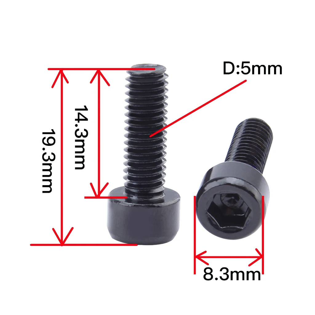 4 Pcs/Set Bicycle Water Bottle Cage Bolts Holder Screws Hex Socket Screws M5 Aluminum Holder Bolts MTB Road Bike Accessories