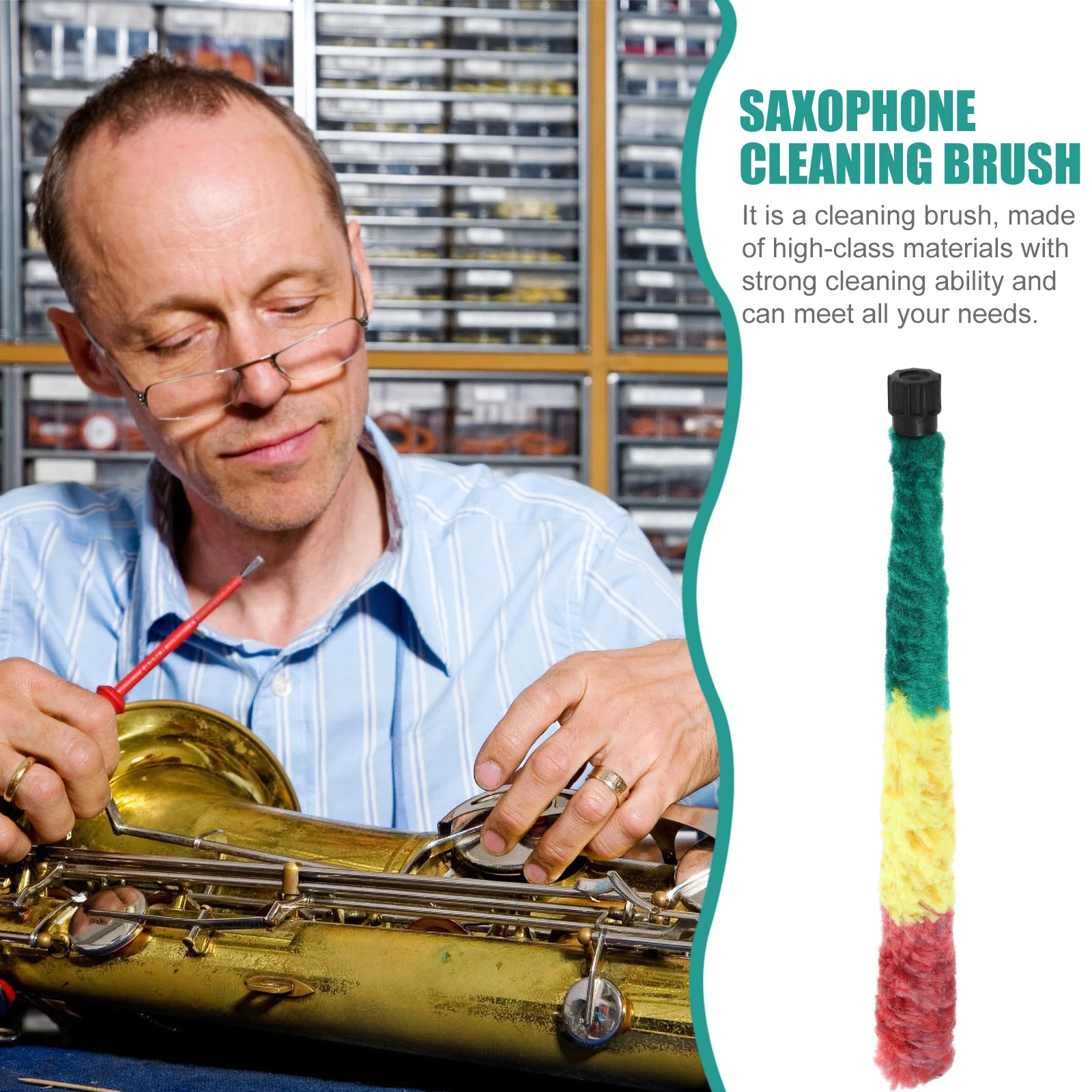 

Cleaner Sax Cleaning Brush Professional Nylon Flexible Saxophone Saxaphone