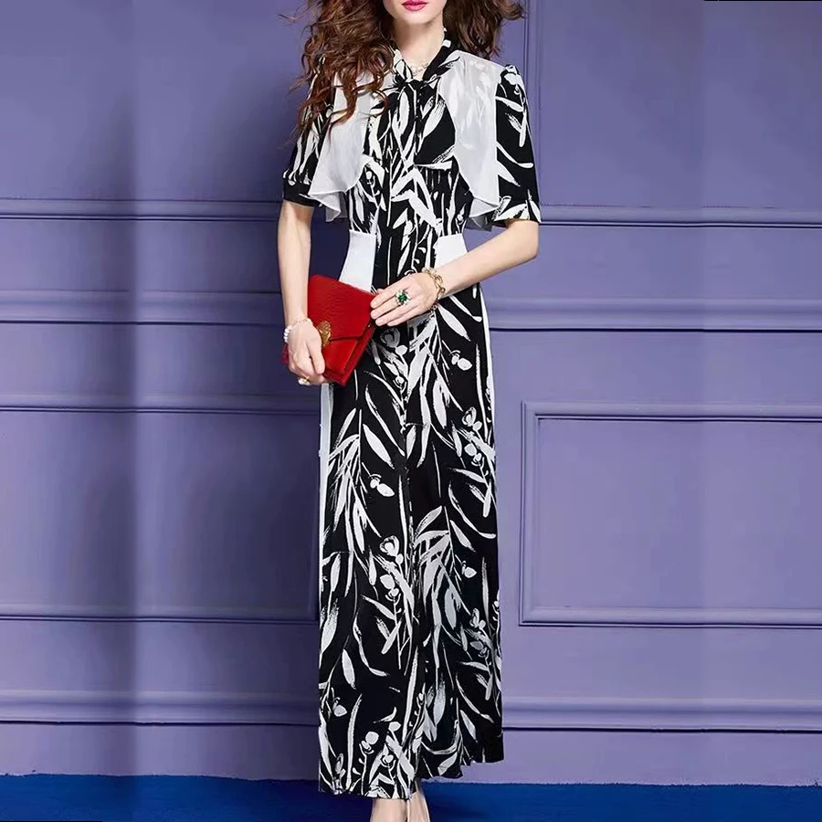 French Light Luxury Design, Fashionable Wide Leg Pants, Personalized Trend, High-End Jumpsuit For Women In The Summer Of 2023