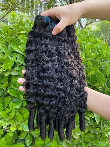 PerisModa Burmese Curly Bundles 100% Human Hair Bundles Virgin Weave Human Hair Extensions Curly Ends 1/3/4 Pcs Natural Color