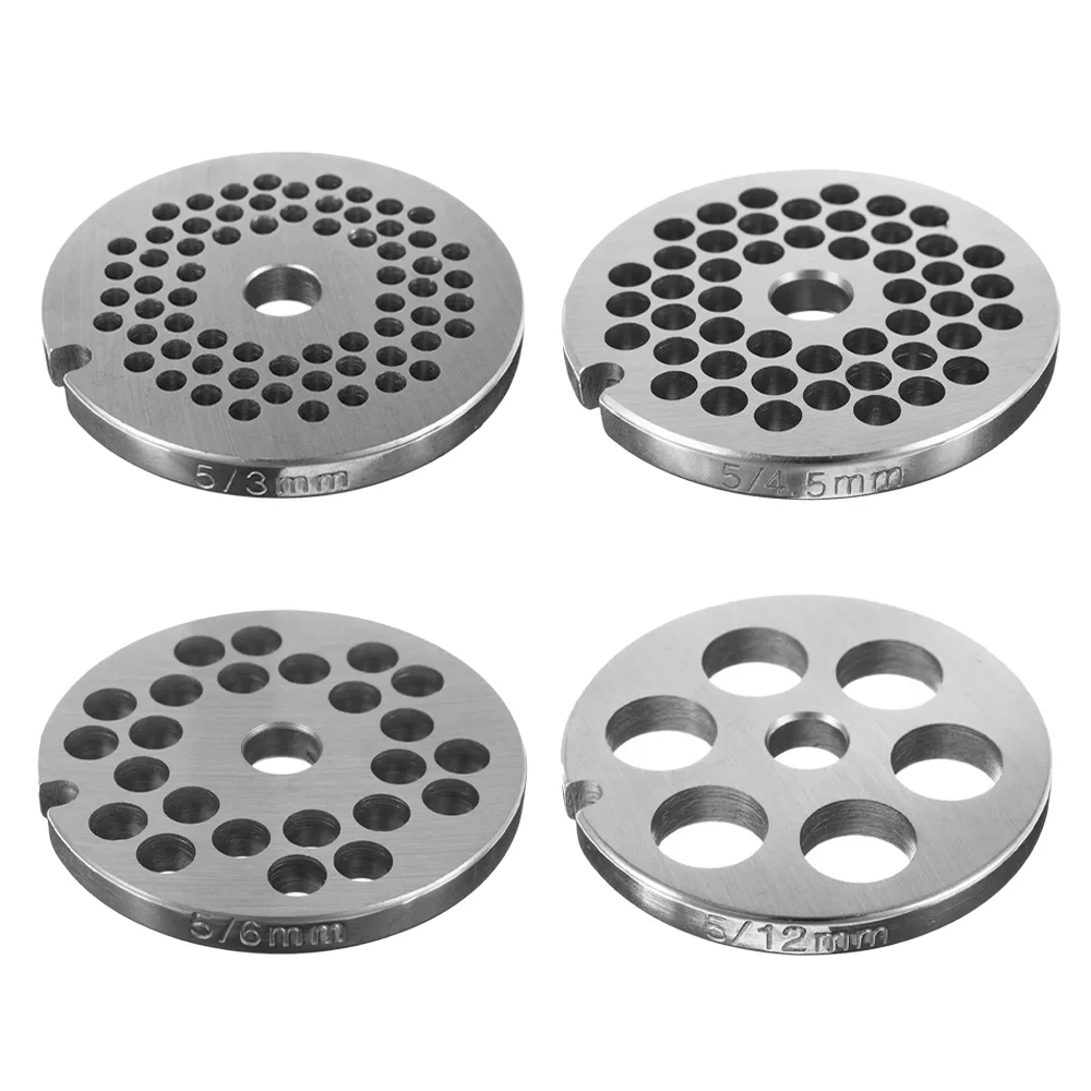 Năm 3/4. 5/6/12mm Lỗ Cho Sự Lựa Chọn Thép không gỉ Máy Xay Thịt Đĩa cho Loại 5 Máy Xay Thịt